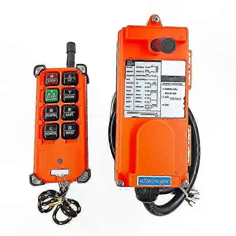 Industrial Wireless Remote Control for 12V-380V Lifting Motor Crane with Receiver and Button