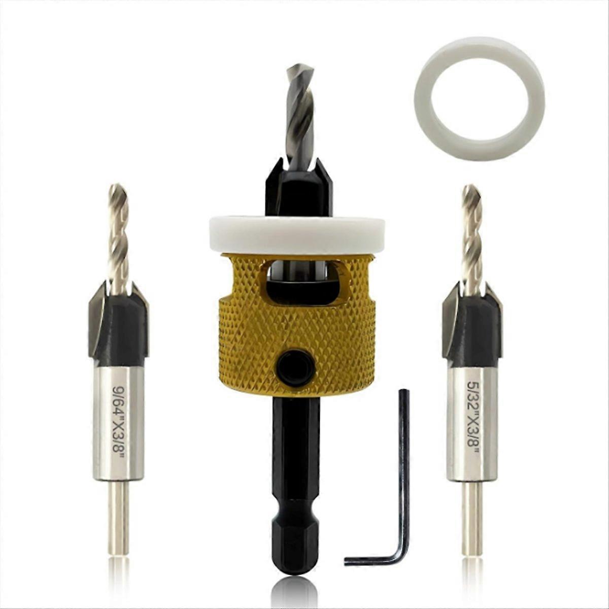 Hex Shank Countersink Drill Bit Set