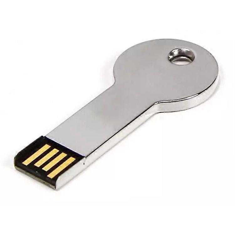 32GB Silver Metal Key Style USB 2.0 Flash Disk