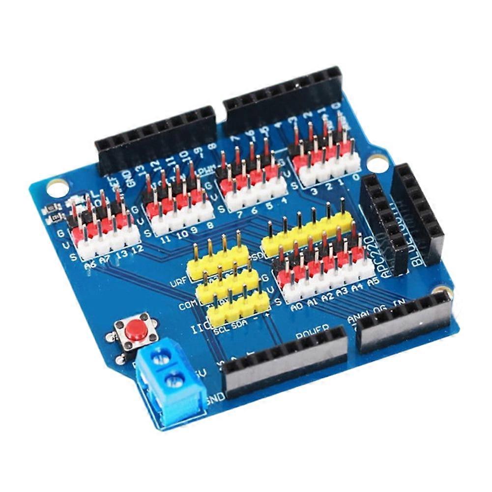 jixopn Electronic Module On Board LED Sensor Shield V5.0 Expansion Board for Arduino R3