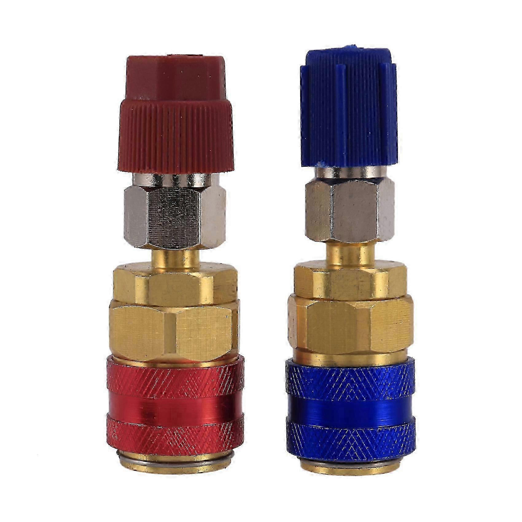High and Low Side R134A Freon Quick Connector Adapter for Automotive Air Conditioning Systems