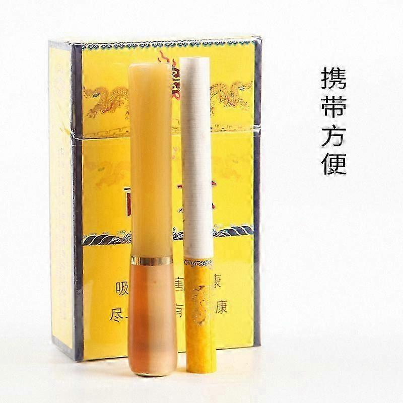 Reusable Cigarette Holder, Washable Filter Tip for Men and Women, Circulating Design, Fine Horn Tip, 510-Compatible