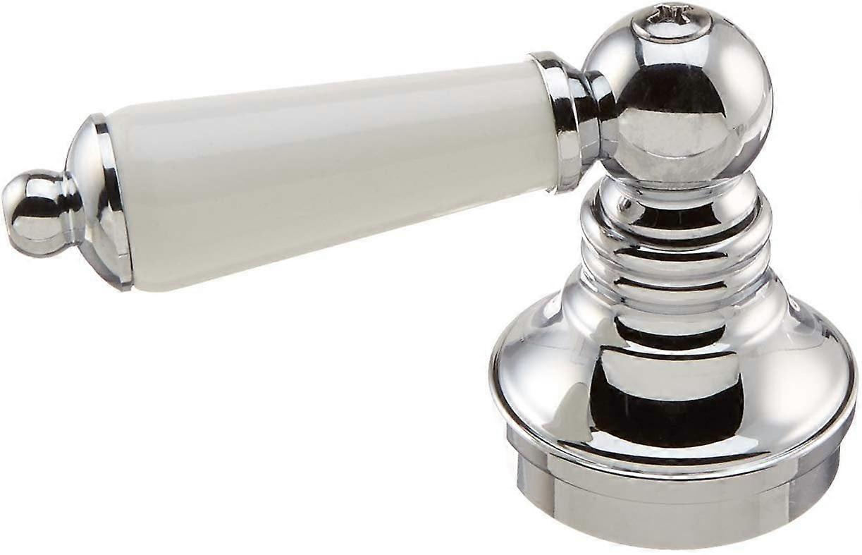 Danco 46010 Replacement Chrome Lever White Tip, Faucet Handle, 2" H x 1.5" W x 3.25" L,