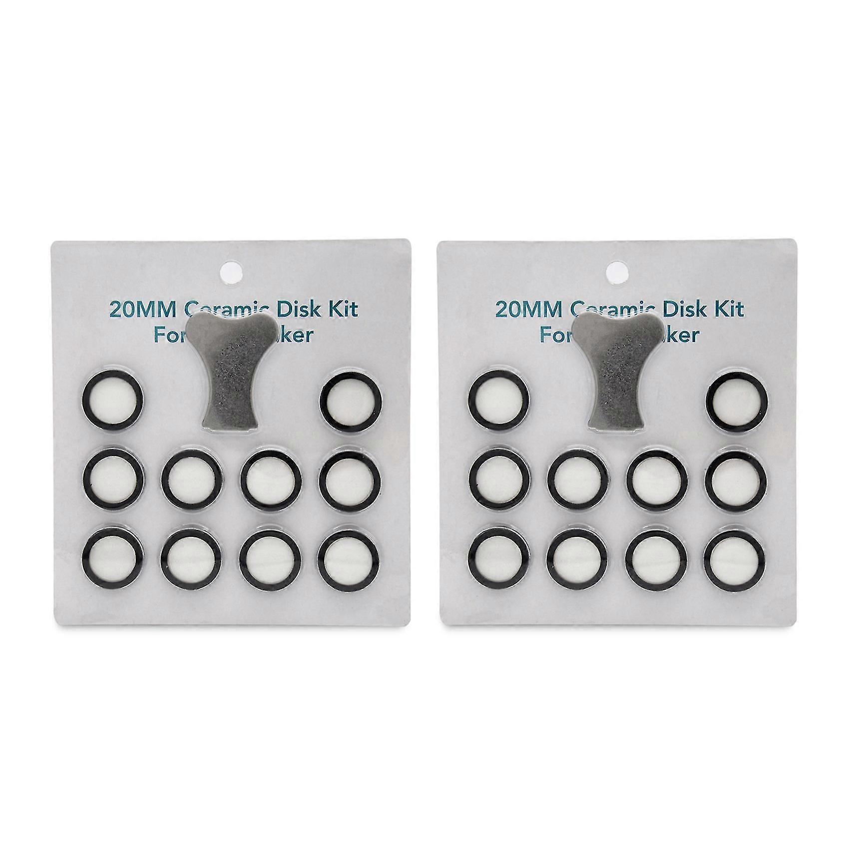 22pcs Mist Maker Maintenance Kit, Ceramic Disk Ceramic Disk Key Replacement Parts Kits For Fog Mach