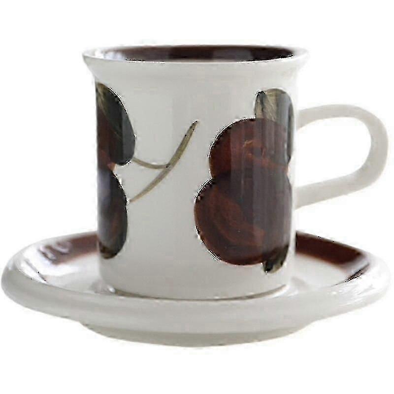 咖啡茶具白陶复古北欧咖啡杯拿铁玻璃旅行现代浓缩咖啡杯