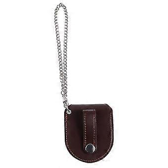 Vintage pocket horloge cover creatieve pocket horloge mouw praktische zakhorloge accessoire voor mannen mannelijk (met witte ketting)