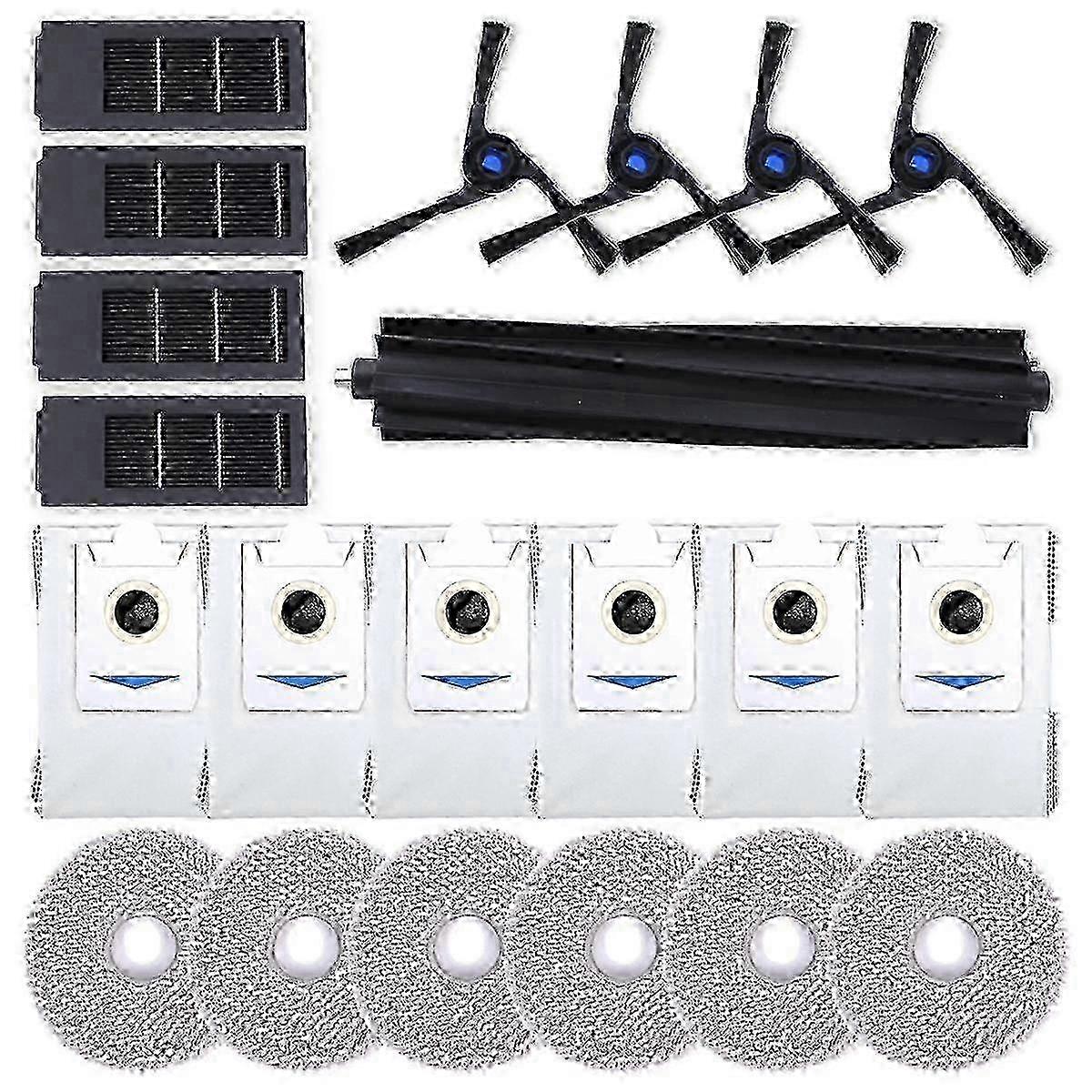 For X2 Omni Robot Vacuum Main Side Brush Hepa Filter Mop Cloth Dust Bags Accessories Edition