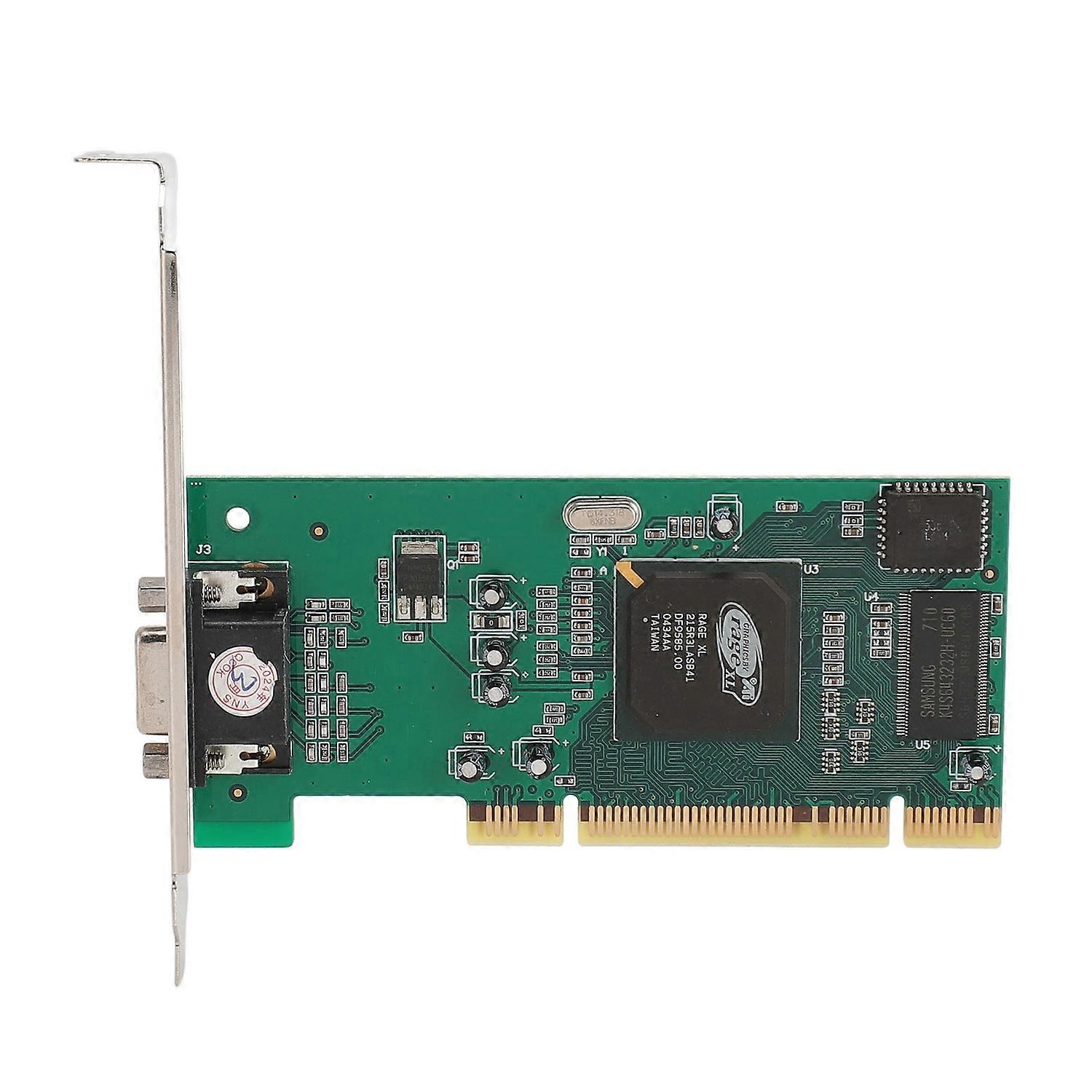 PCI Graphics Card 8MB 32Bit PCI VGA Video Card for ATI Rage XL for 64 Bit PCI X for Server Industria