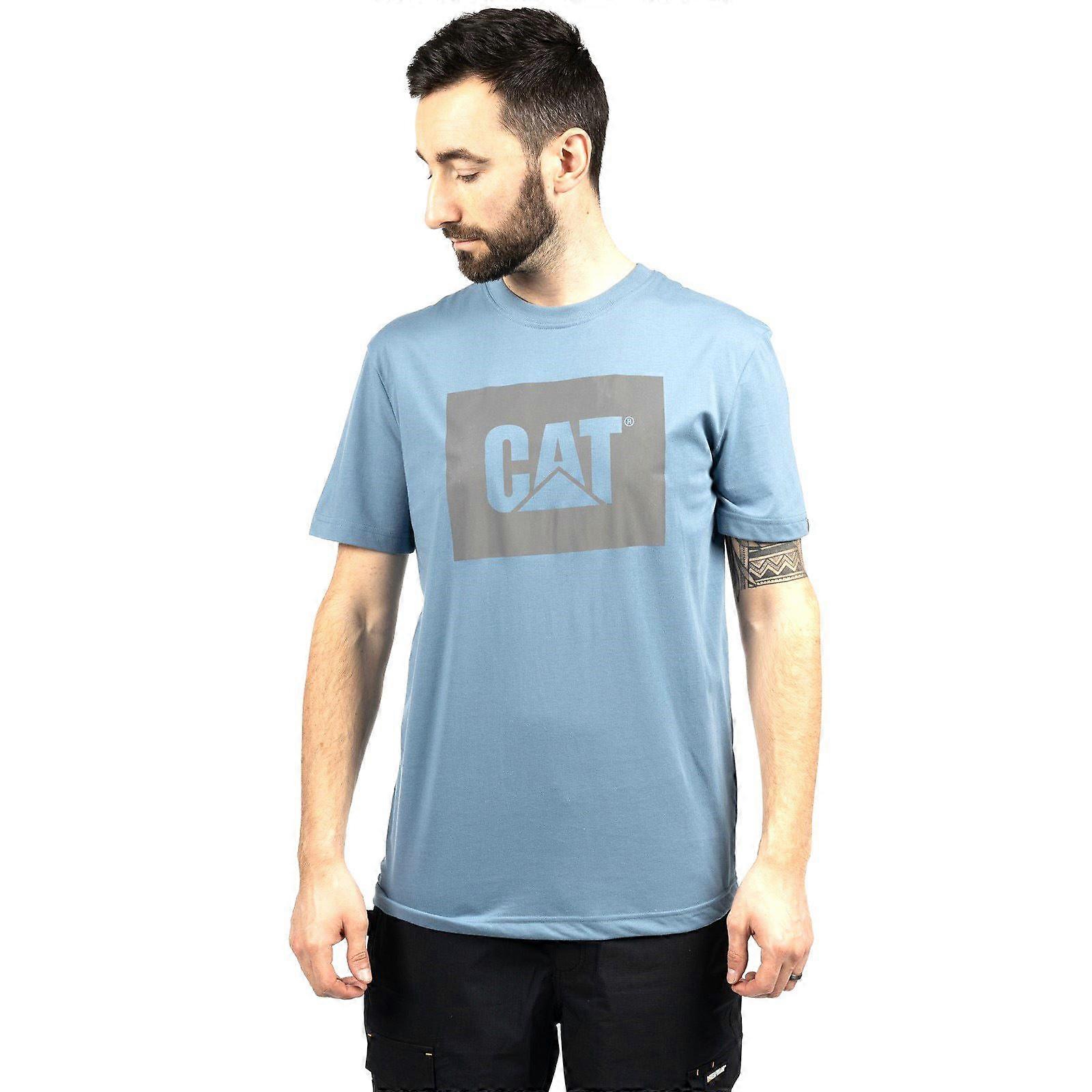 Caterpillar Graphic Cotton Men's Blue