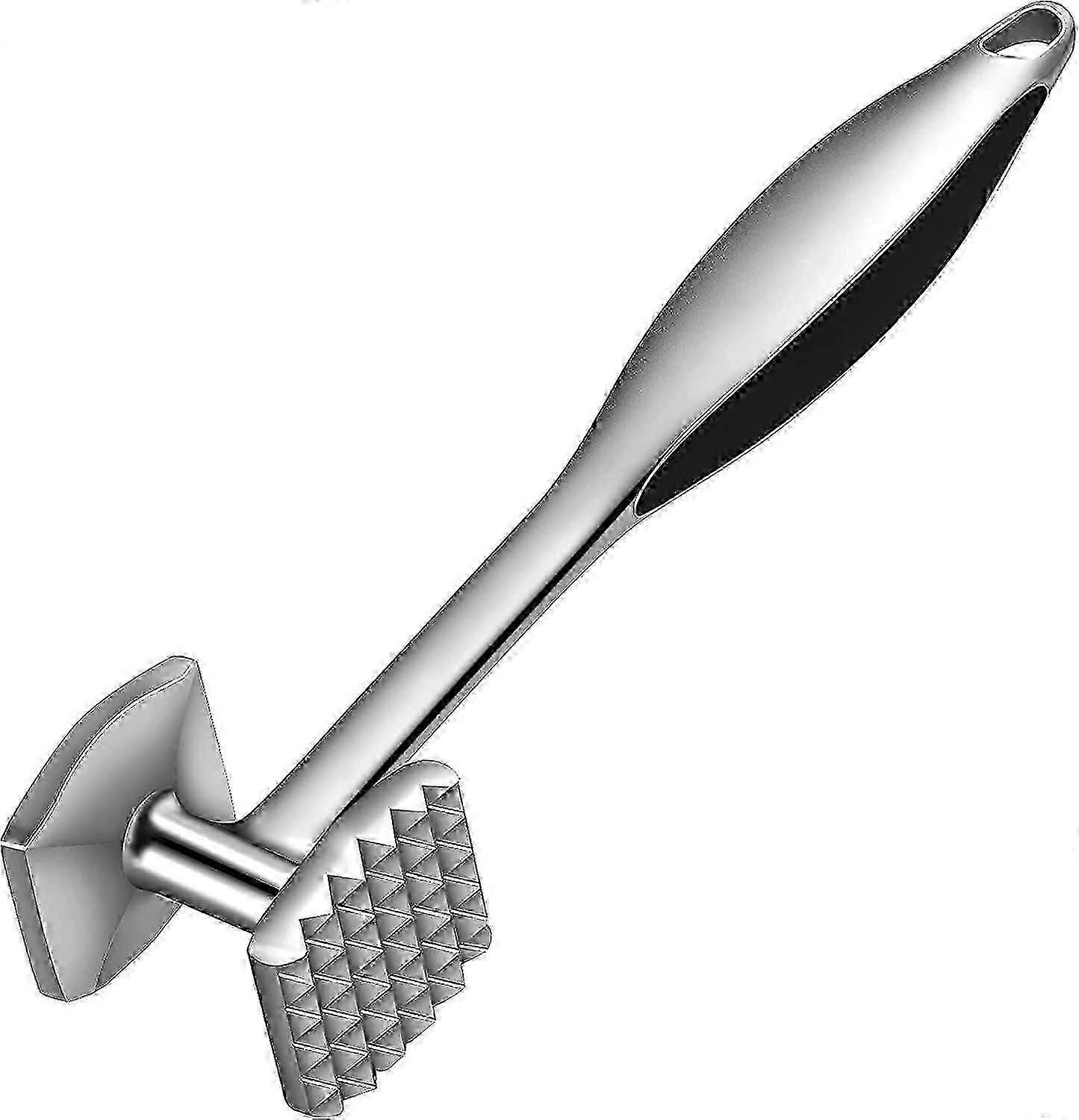 Meat Tenderizer Hammer Mallet Tool Pounder, With Rubber Comfort Grip Handle