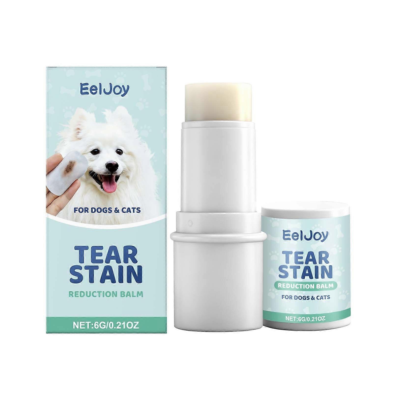 Baume détachant pour les yeux des chiens et des chats - Stick nettoyant naturel, formule douce et sûre - Élimine les taches de larmes et prévient leur apparition