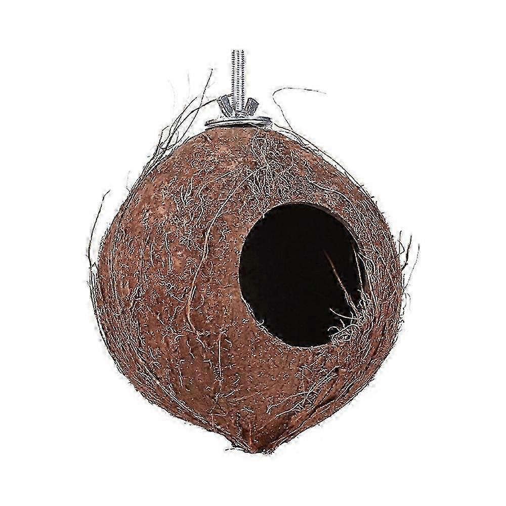 Bird House Pure Natural Coconut Shell Bird's Nest Comfortable Rest and Breeding Place for Birds