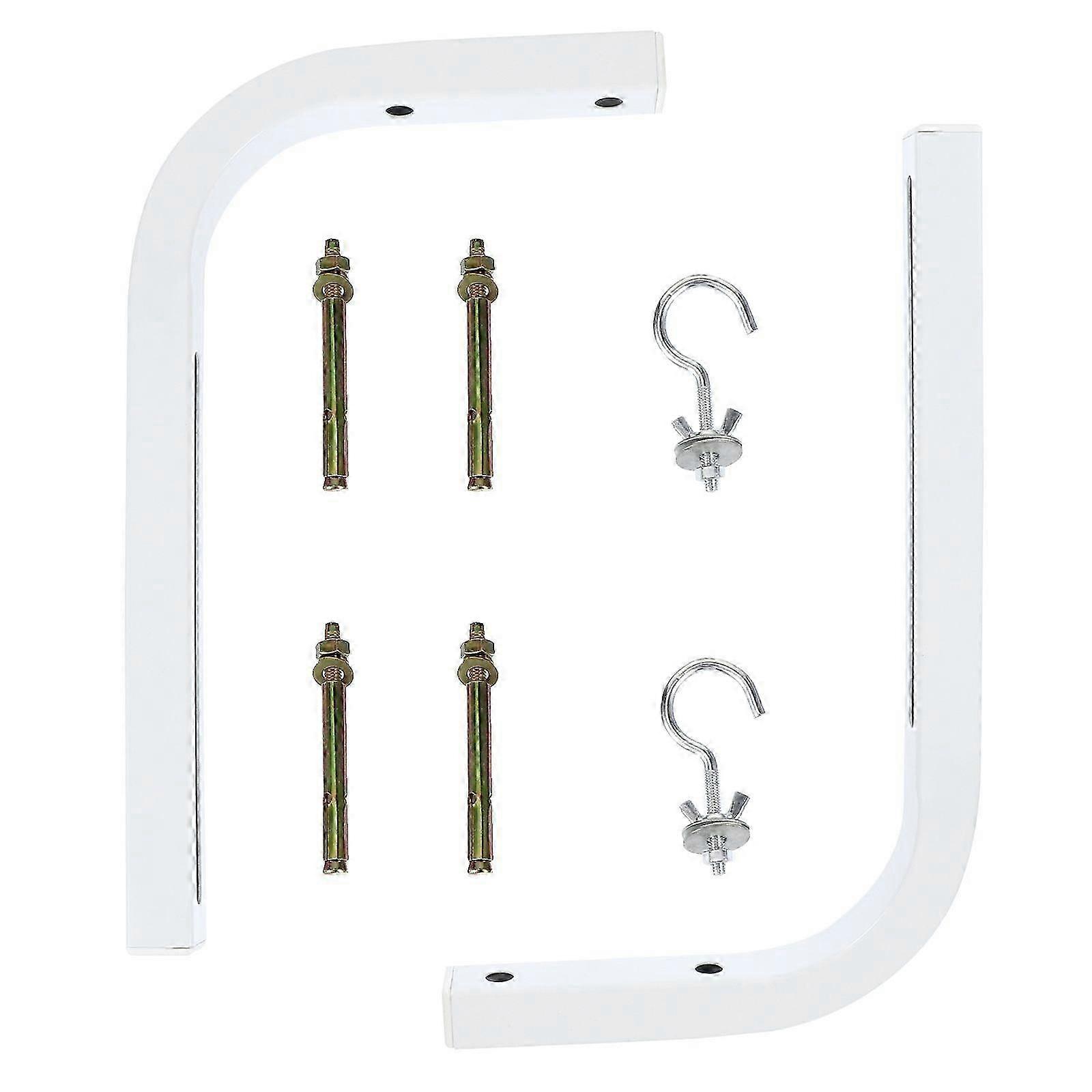 2pcs Universal Projector Screen L-Bracket Wall Hanging Mount with Hook