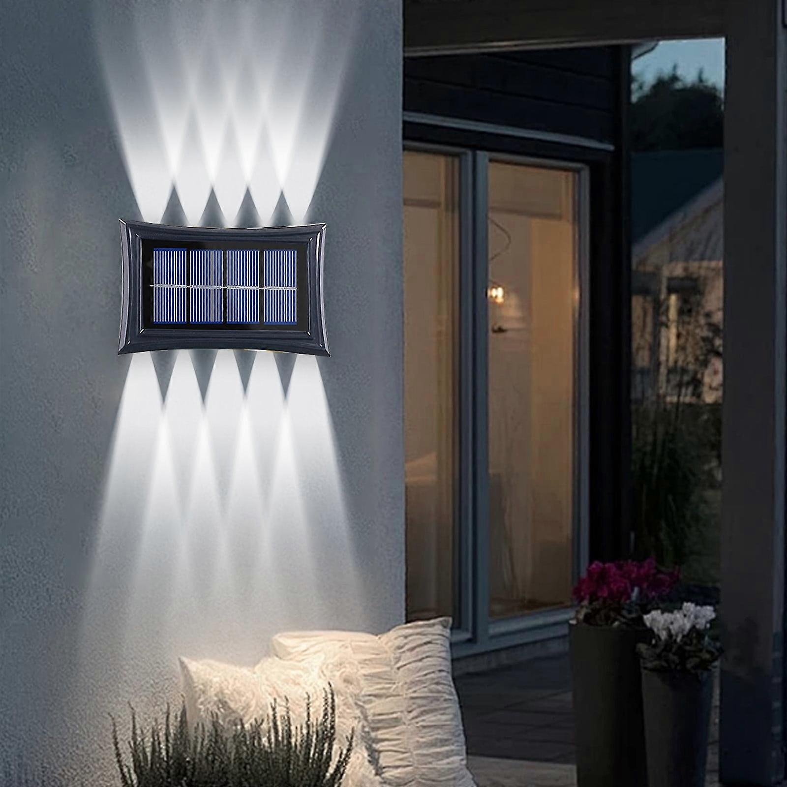 Fnyoxu Solar Outdoor Lights,6000mAh Motion Sensor with Dual Sensors,IP65 Waterproof Flood Lights 270°Wide Angle for Outside with 3 Modes