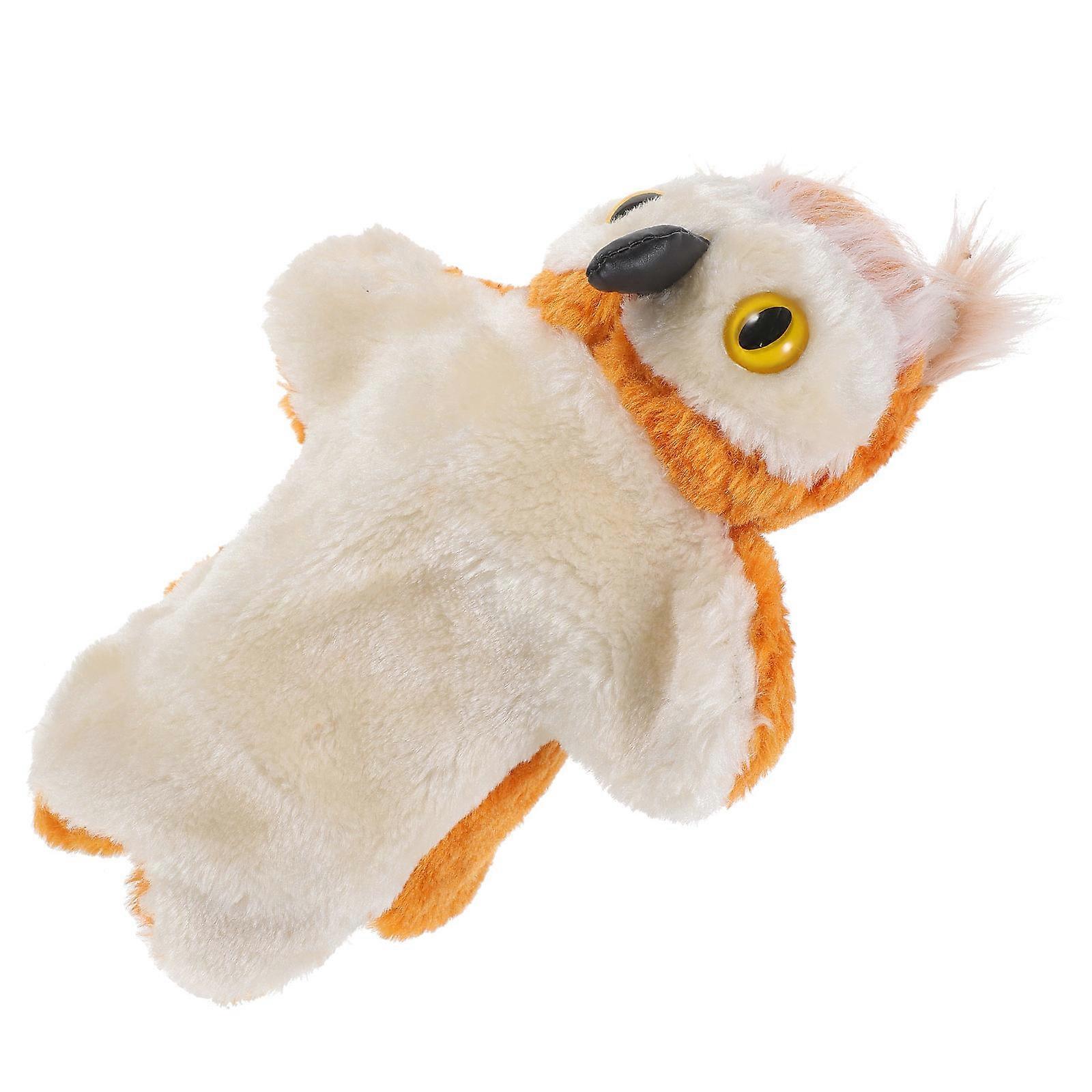 Stuffed Puppet Owl Toy For Babies 24X19X10CM Multi Kindergarten Use 1Set