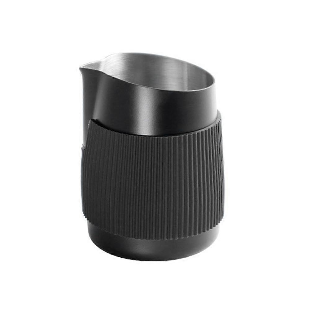 Stainless Steel Milk Frothing Cup 420ml with Pointed Spout AntiScald Design for Latte Art