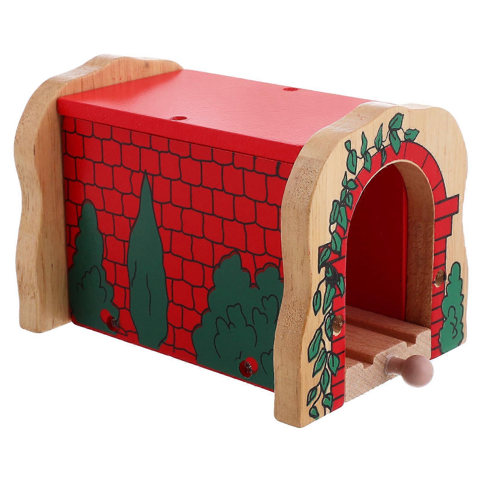 Wooden Train Tunnel Track Accessories for Simulation Toy