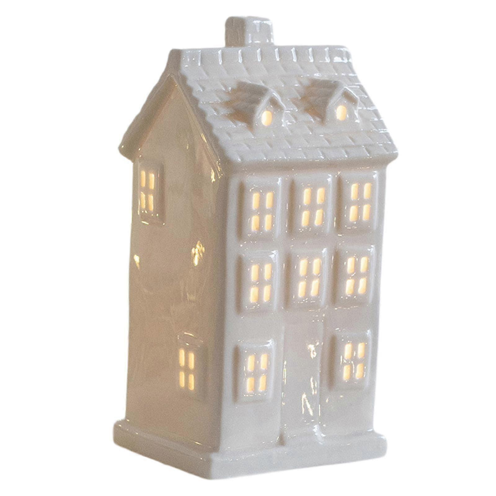 Illuminated Christmas Figurine for Festive Desk Display and Decor