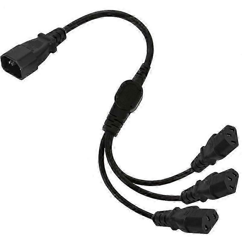50cm Heavy Duty C14 to C13 Power Splitter Cable for Server UPS Backup
