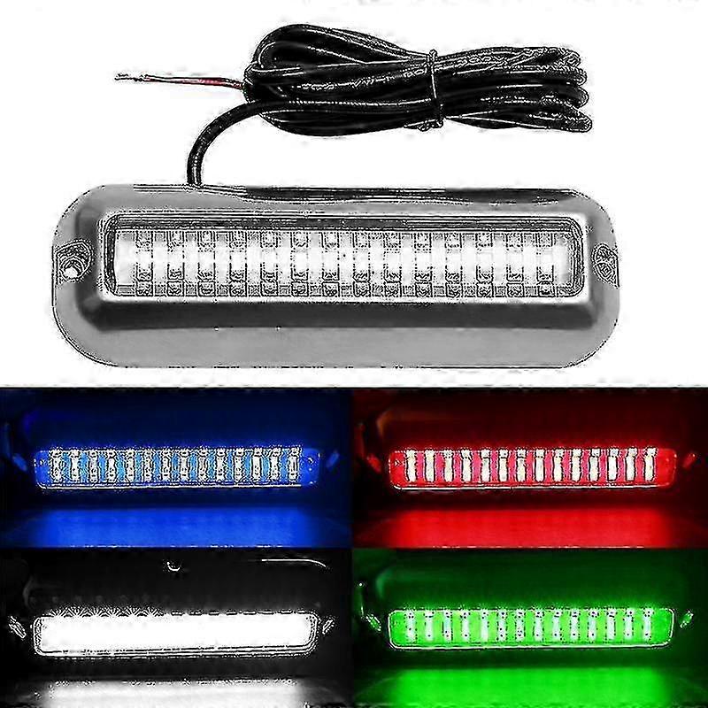 Transom Mount Underwater Light 42 LED Stainless Steel Boat
