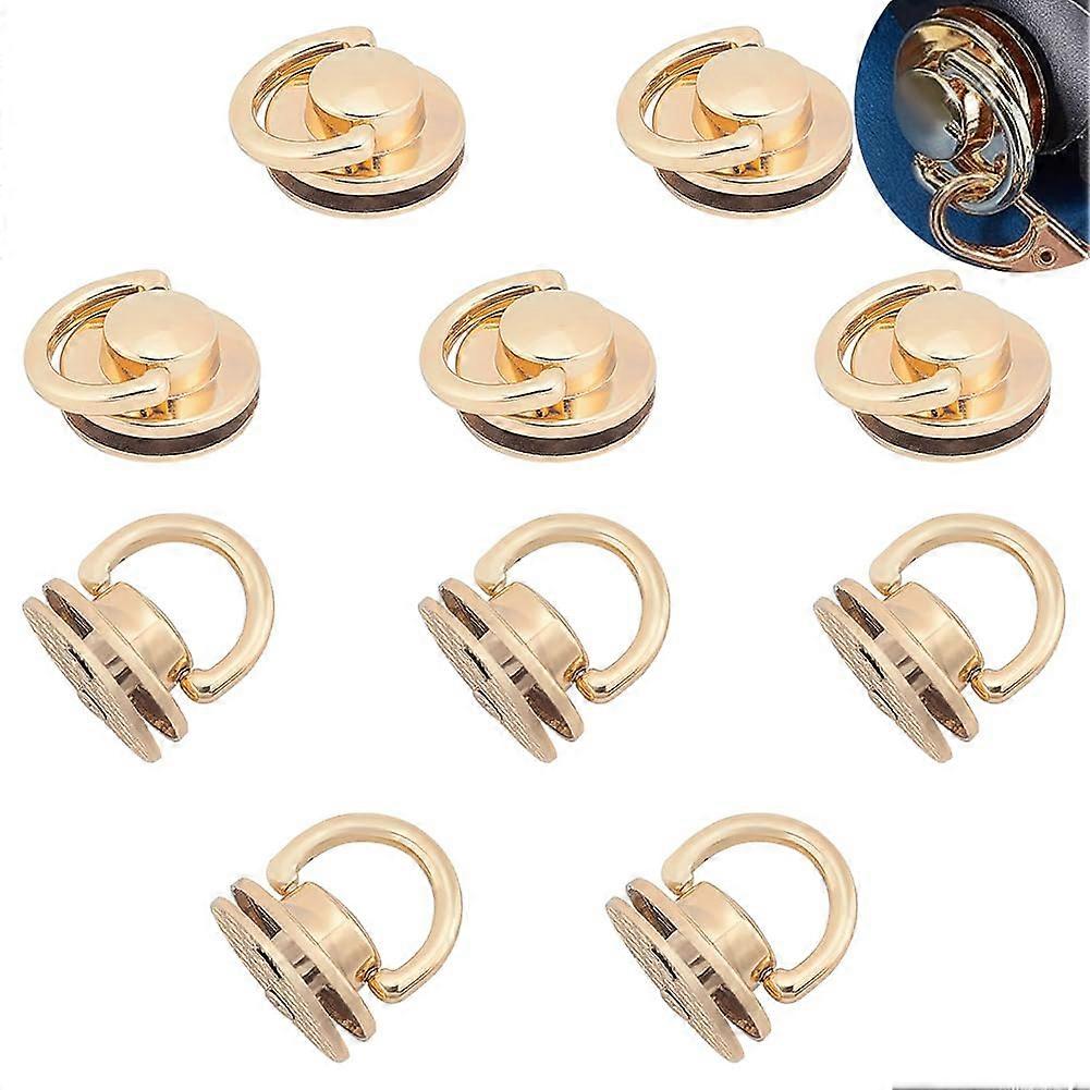 10pcs Alloy D Ring Purse Clasp Round Head Buttons 2.5cm for Handbag Strap Connector DIY Bag Making