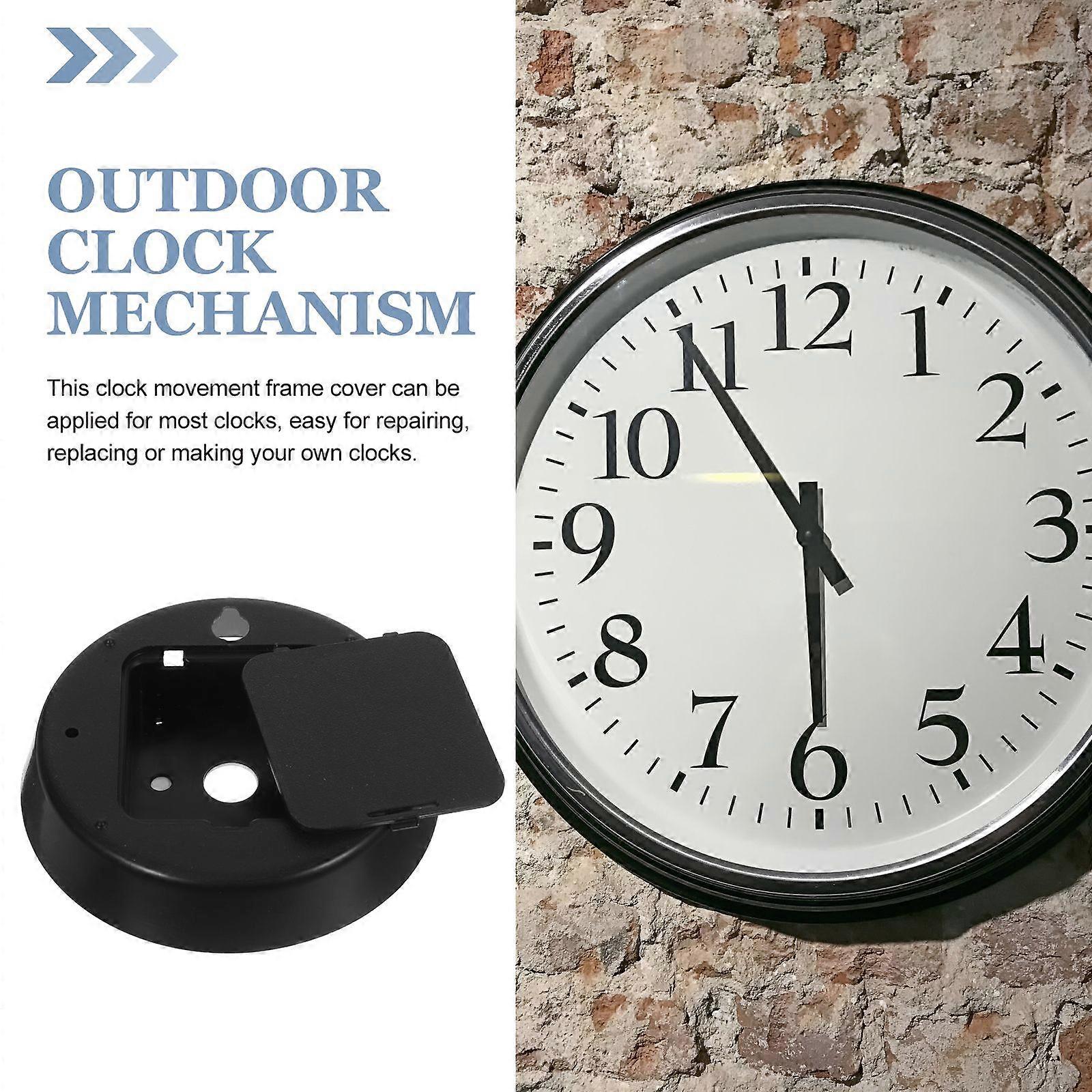 2pcs Clock Mechanism Covers Clock Replacement Parts Mechanism Protective Cases
