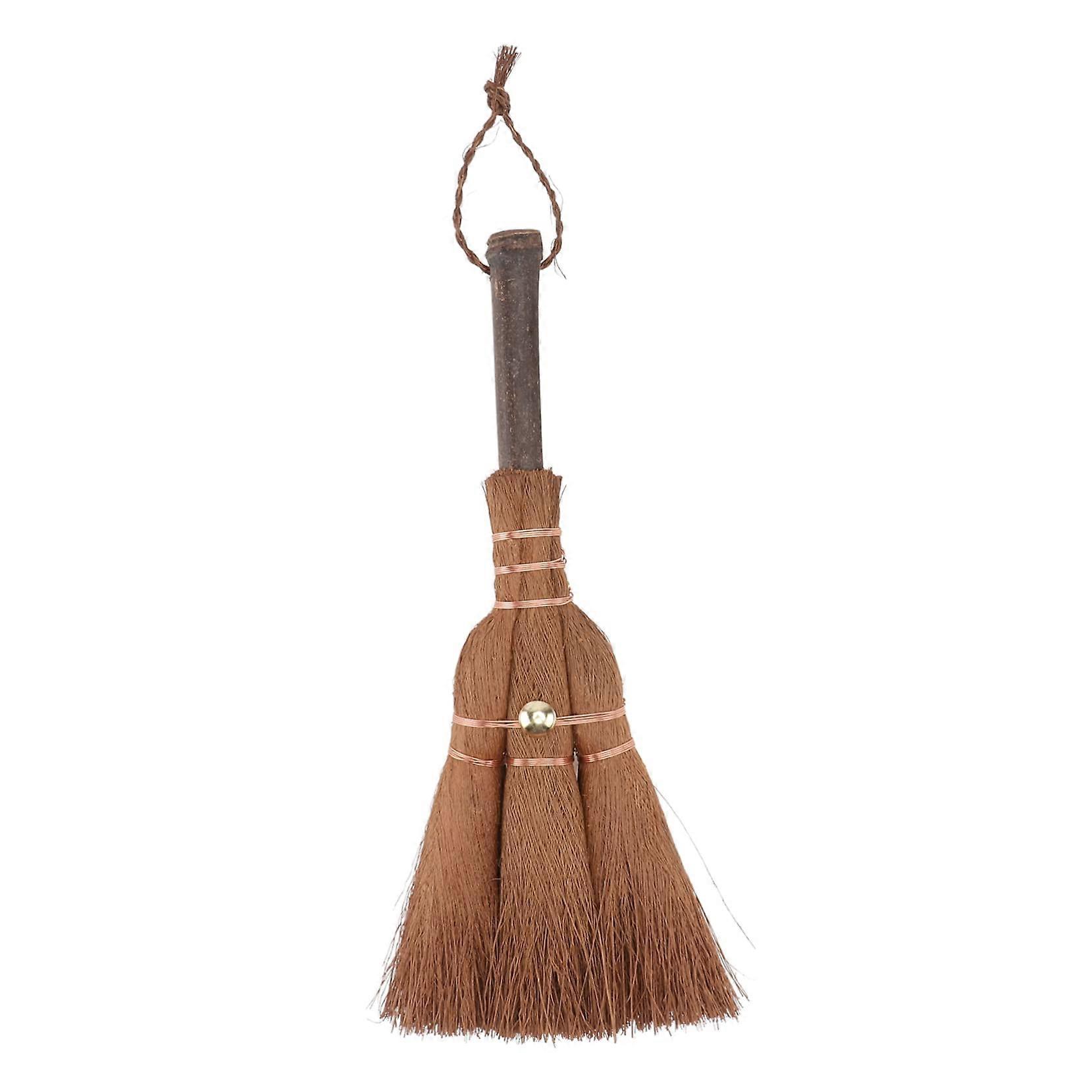 Straw Broom Handheld Palm Brush for Desk and Table Dust Cleaning Handmade