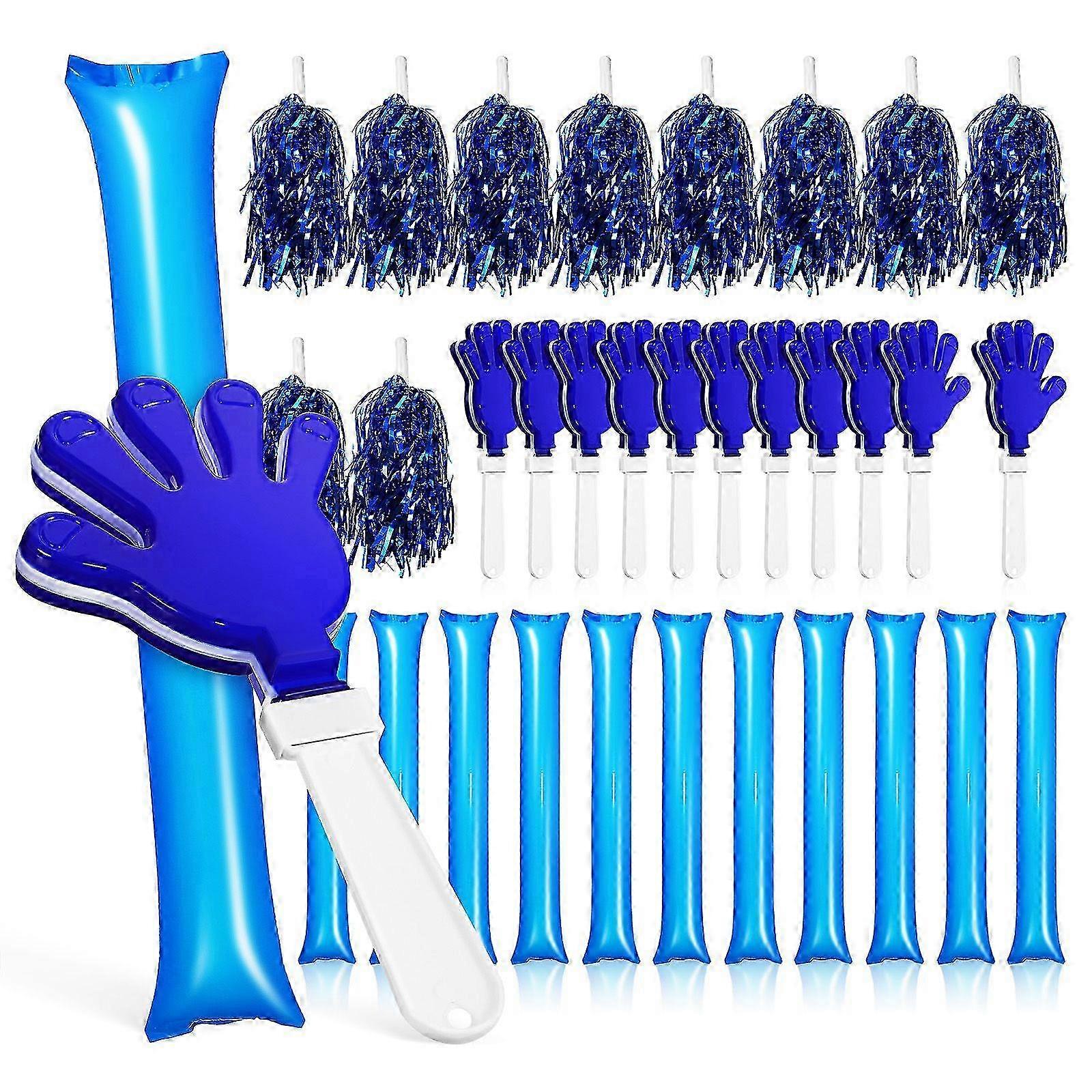 1 Set Cheering Tools Inflatable Sticks Hand Clappers Cheerleading Poms Noise Makers