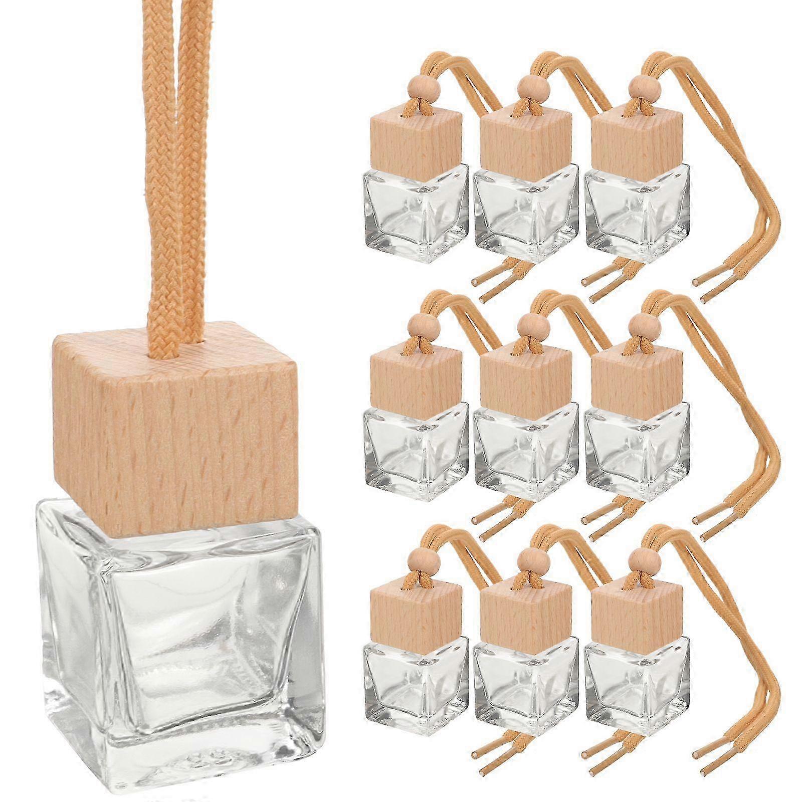 10Pcs Empty Diffuser Bottles Perfume Diffuser Bottles Car Diffuser Pendants for Car