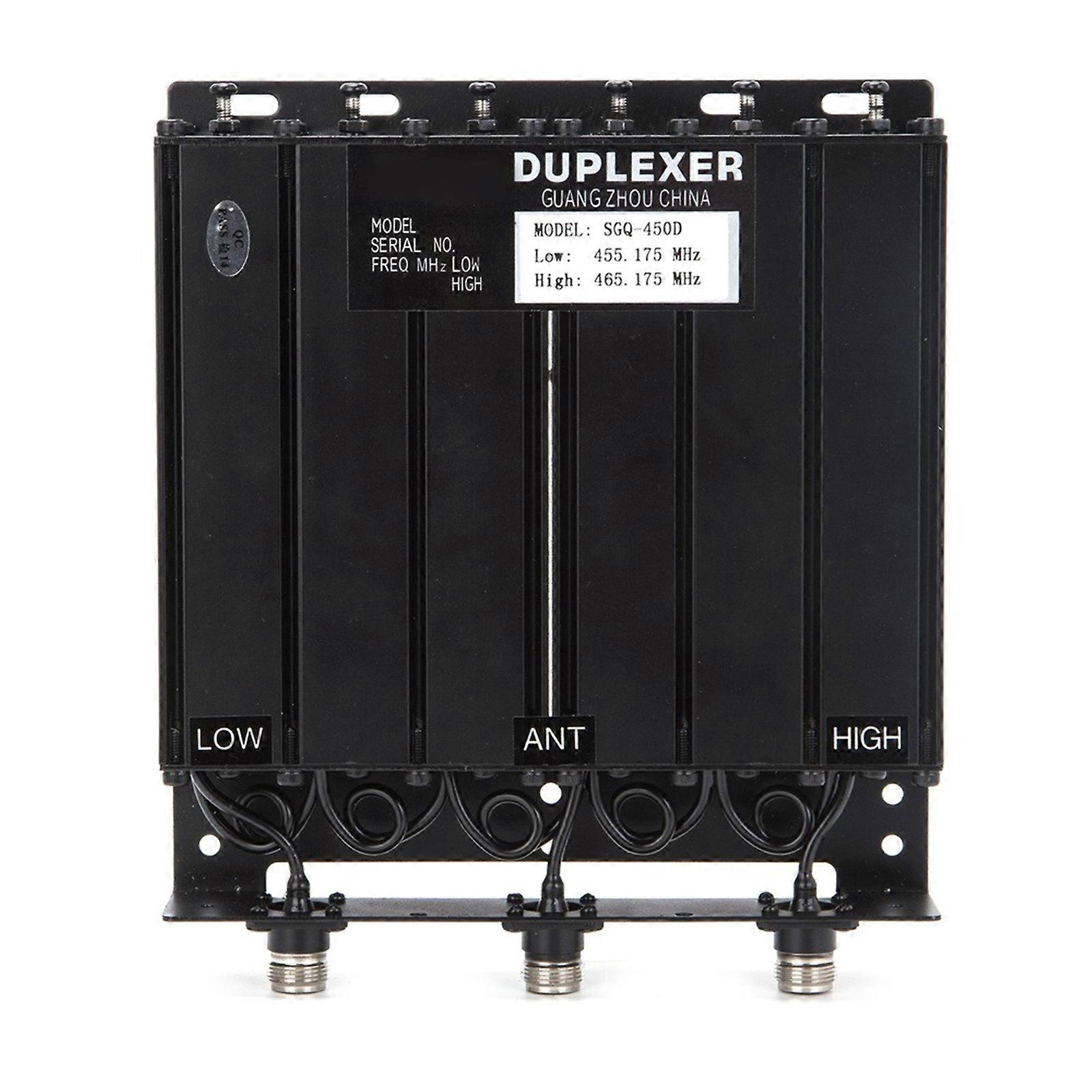 UHF400-470MHz 50W Duplexer Low Frequency 455MHz & High Frequency 465MHz N Female Connector for Radio Repeaters Multicolor