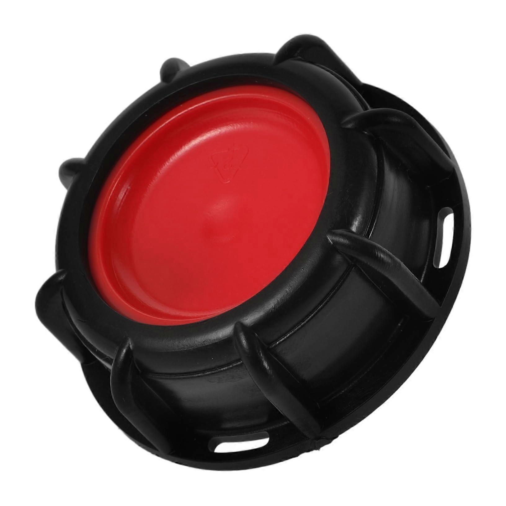 IBC Tote Tank Valve Adapter with Secure Seal Lid Black Plastic Cover for Liquid Storage