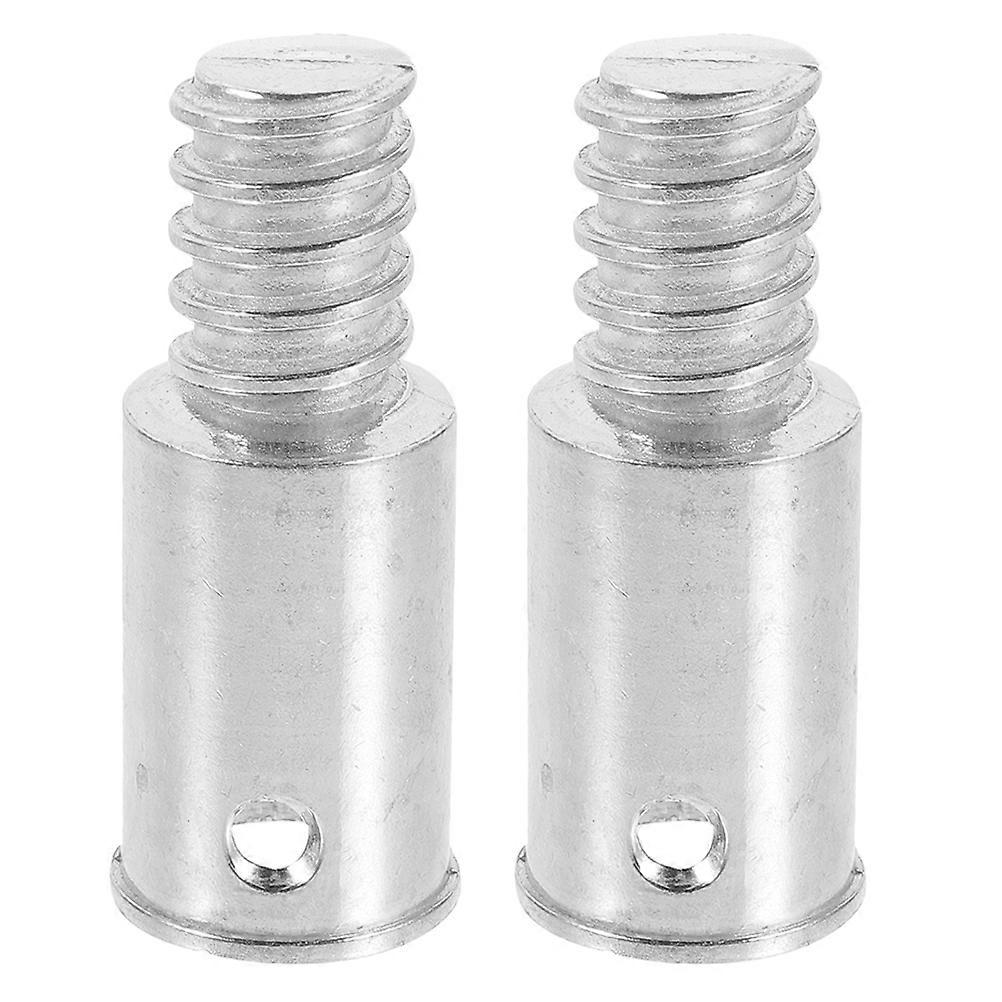 Connector Metal Broom Handle Adapter for Fixing 2Pcs Silver
