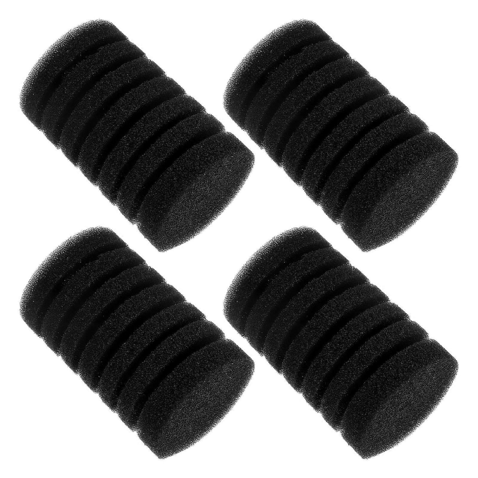 Oxygenation Aquarium Sponge Filter for Fish Tank 4Pcs Black Replacement