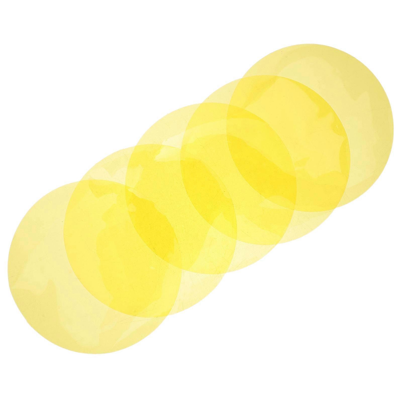 Pet Light Diffuser Film for Lighting Use 5Pcs Yellow Color-Changing Sheets