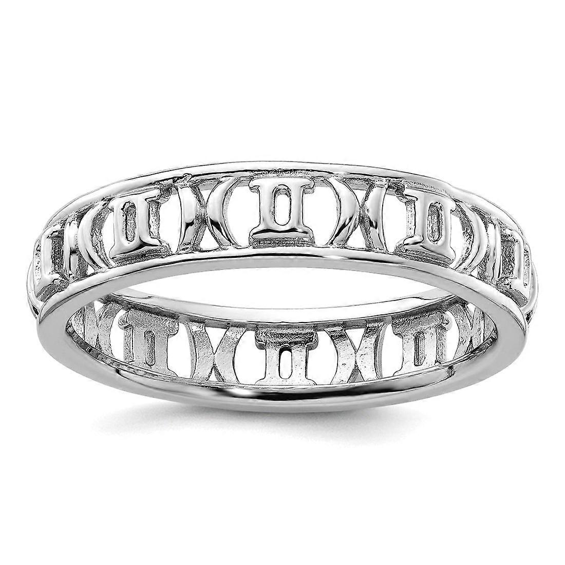 925 Sterling Silver Stackable Gemini Zodiac Ring-Stackable-Ring for Women - Ring Size: 5 to 10