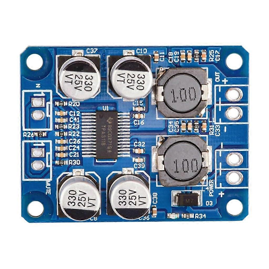 Mono Digital Audio Amplifier Board Class D PBTL 824V 48 Ohm Quality Sound Blue