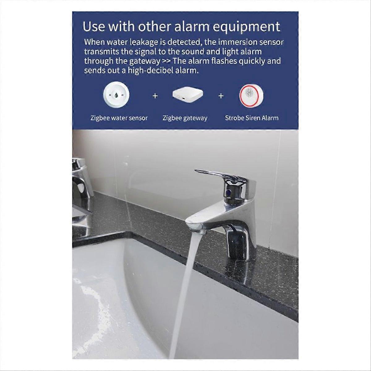 Graffiti Zigbee Flood Sensor Water Sensor Multifunction Flood Sensor