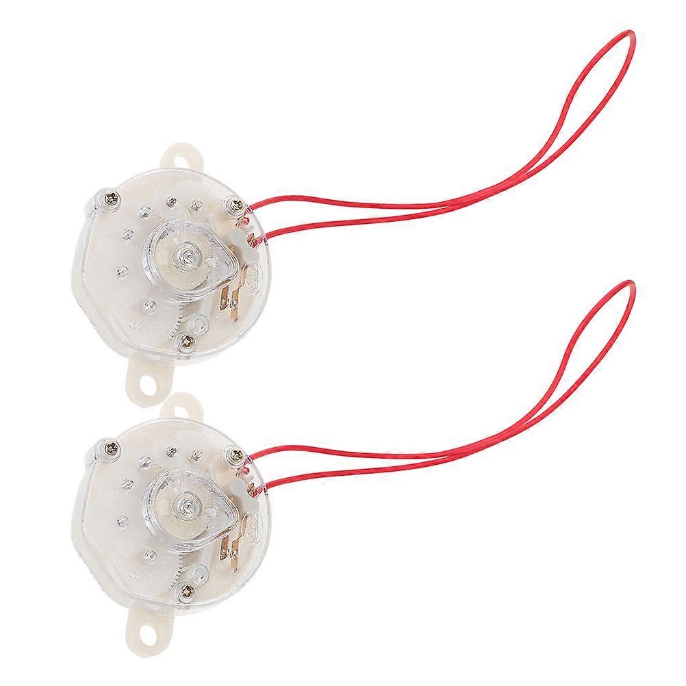 Timer Fan Control Timer Replacement for Electric Fan 2Pcs White ABS Metal