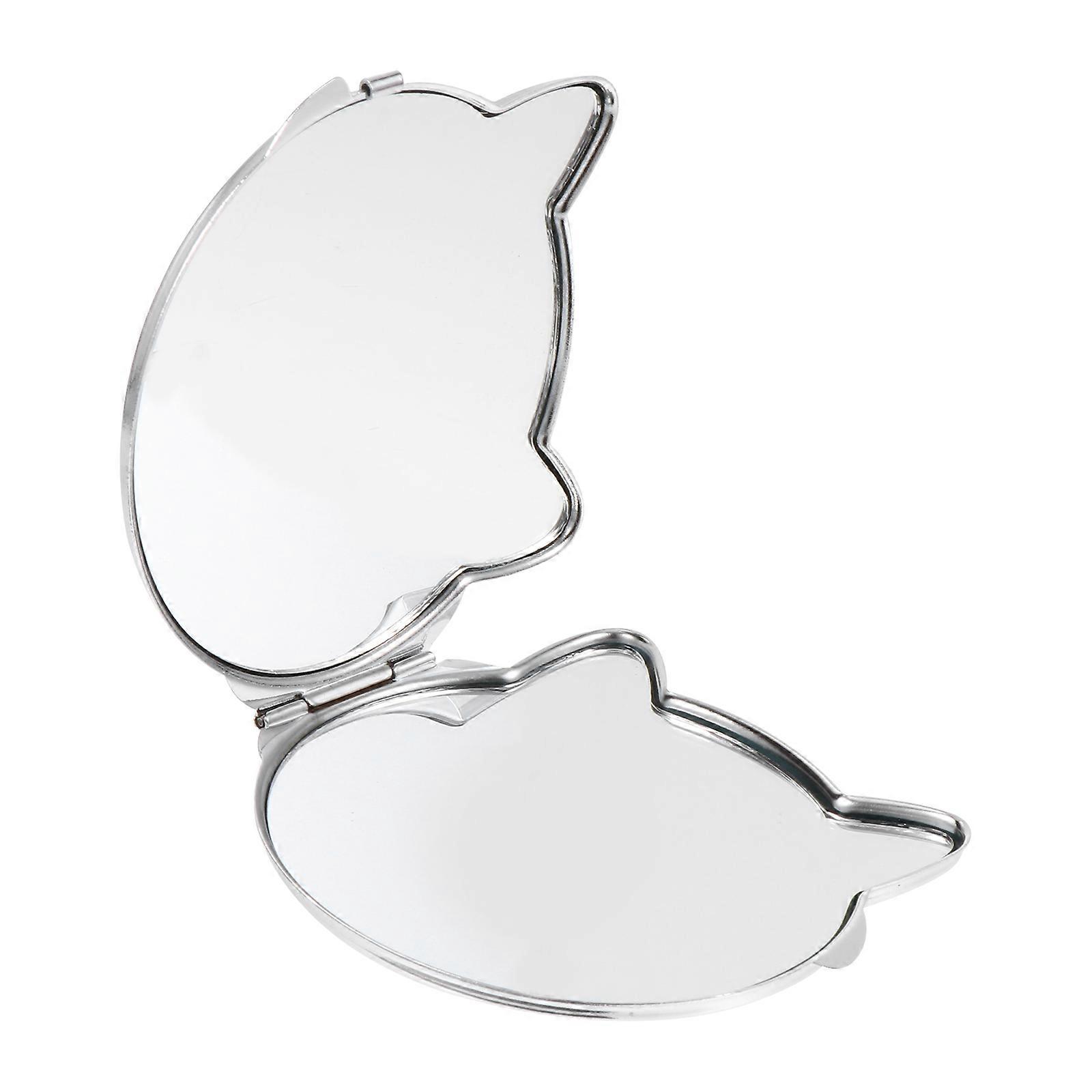 Makeup Mirror Cat Shape Folding Mirror for Travel Use 3Pcs Set