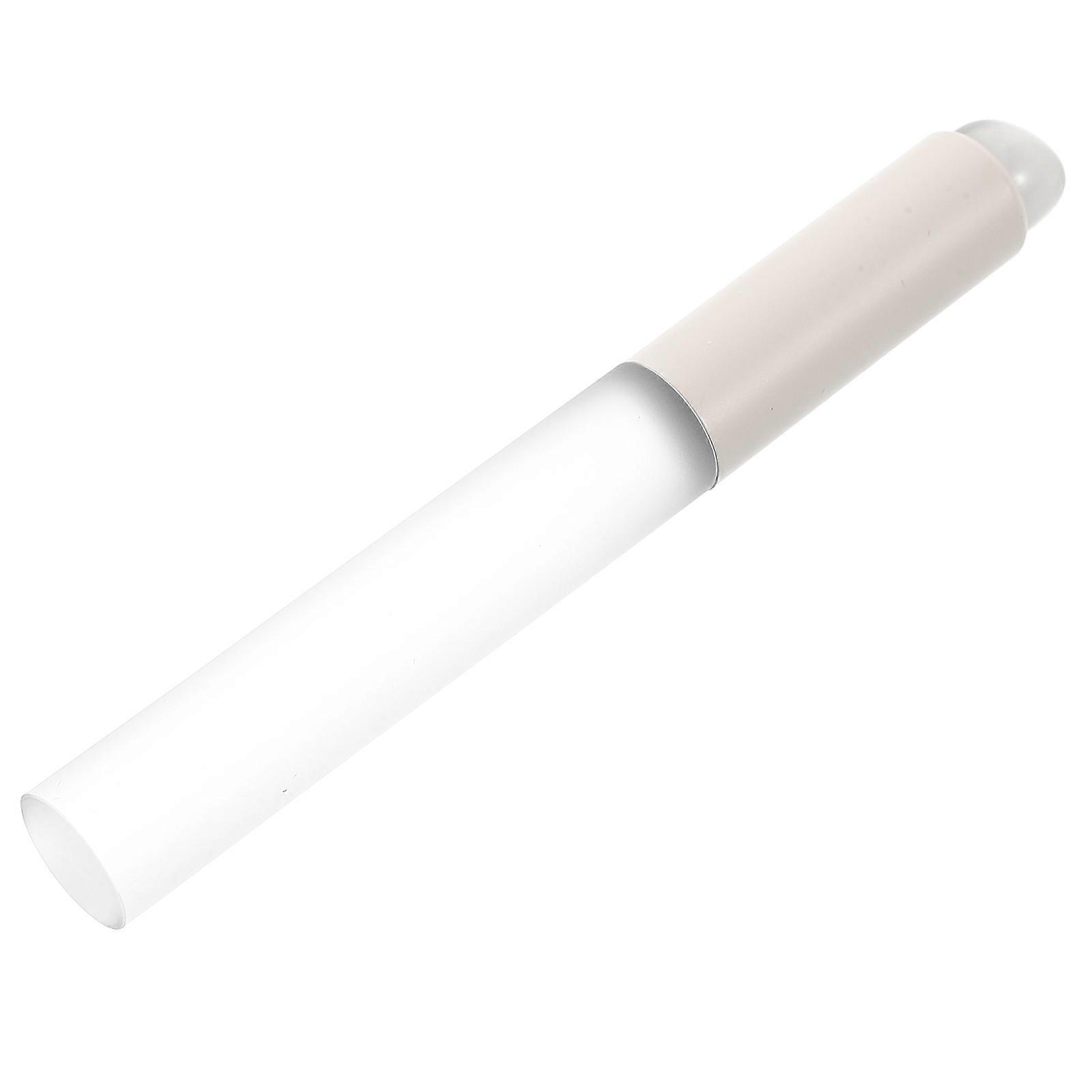 White Round Head Silicone Lip Brush for Makeup Soft Applicator