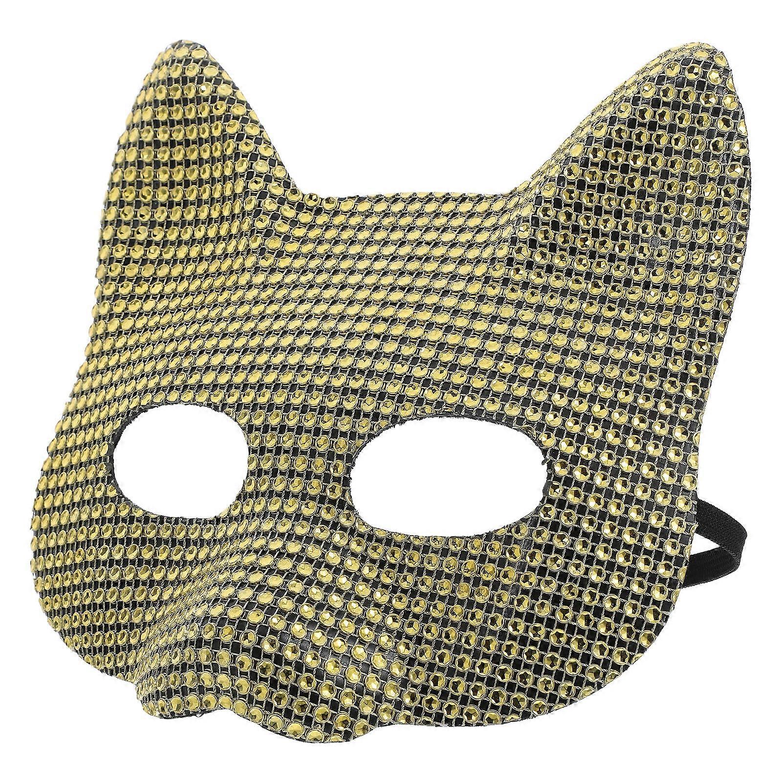 Fox Cat Face Mask Masquerade Half Face Mask for Cosplay