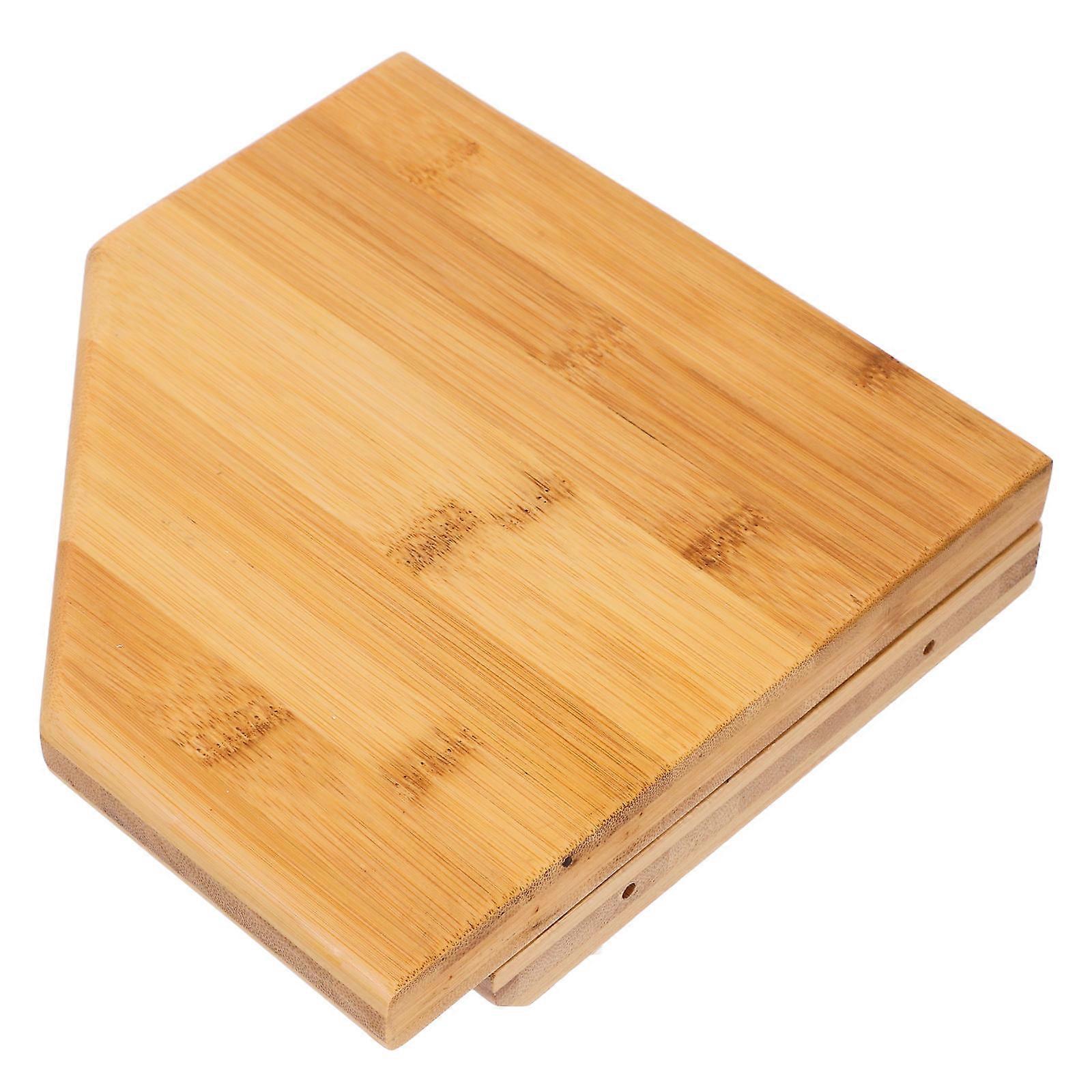 Triangle Corner Shelf Wall Mounted Rustic Bamboo Wall Organizer 1 Set Supply Replacement Shelving Unit