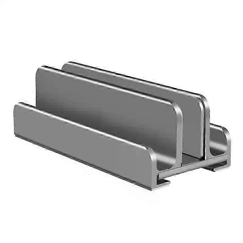 RYRA Aluminum Vertical Laptop Stand Holder Adjustable Desktop Notebook Dock Space-Saving 3 In 1 Storage Holder Support Macbook