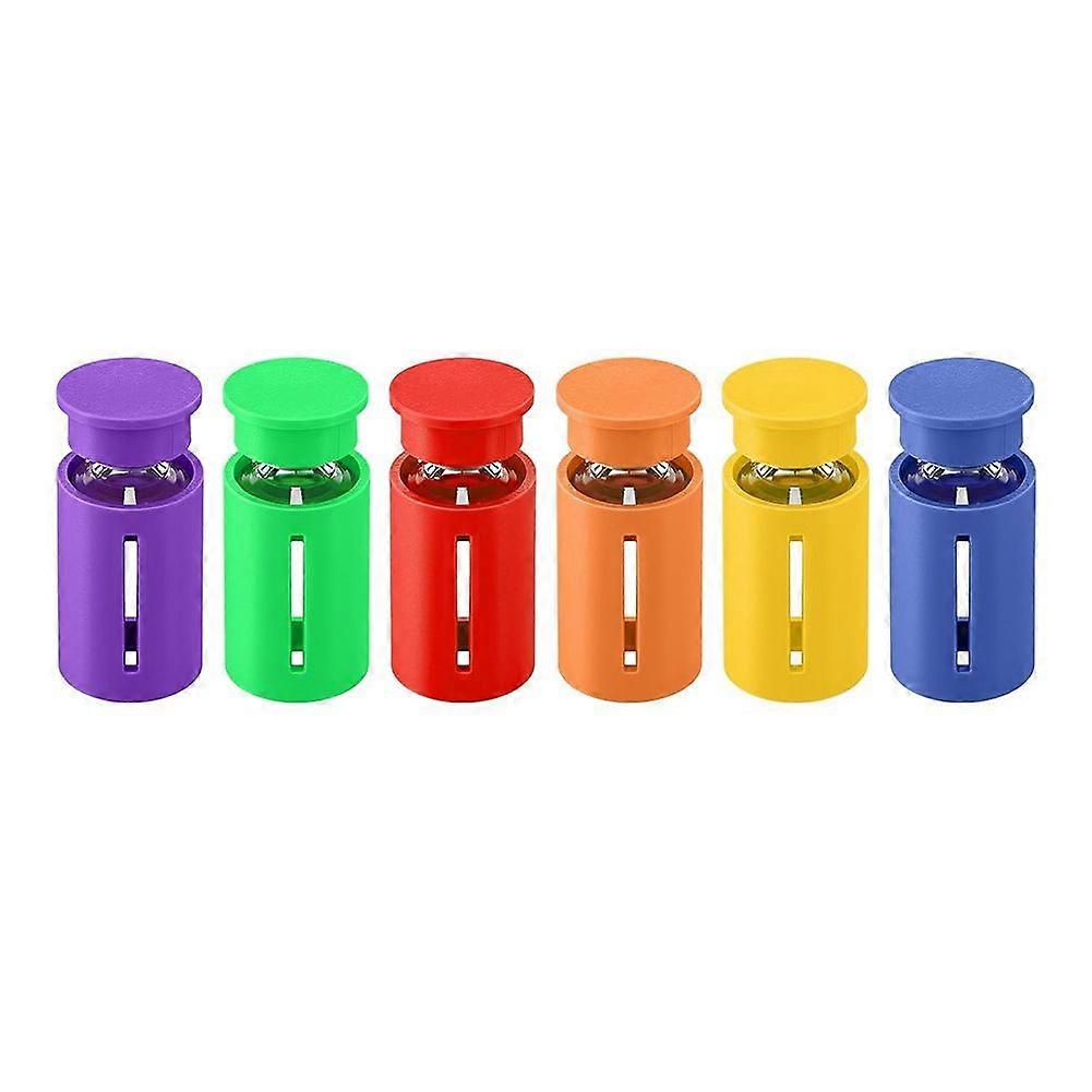 6 Sets 3ml Glass Protective Vial Cap and Case Combo, Assorted Colors Reusable Lids Cover for 3ml Vials