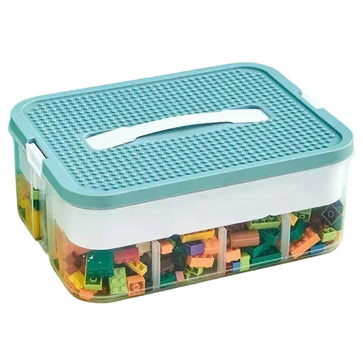 Building Block Storage Box Adjustable Small Particle Jigsaw Puzzle Transparent Storage Container To