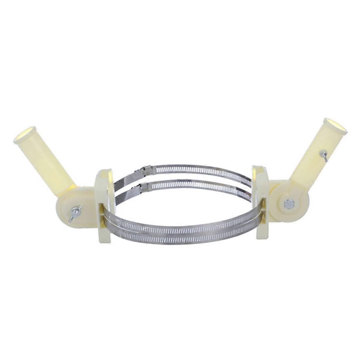 2pcs Heavy Duty Outdoor Flag Pole Bracket Kit for House Wall Adjustable Secure Hold