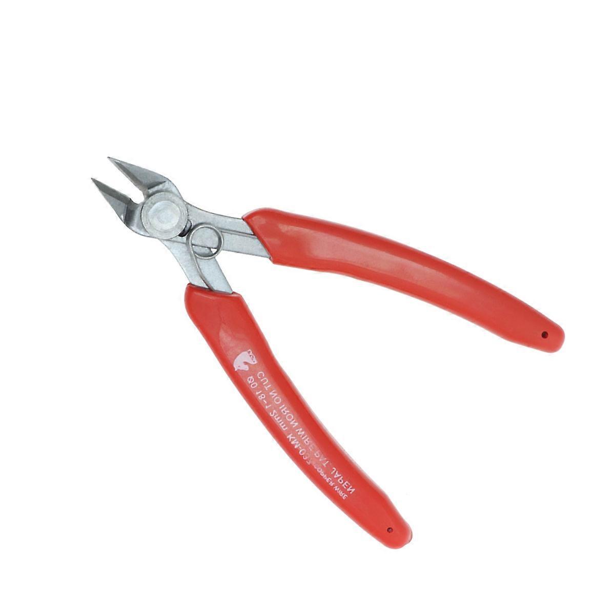 Diagonal Pliers High Leverage Angled Pliers for Repair Use (Red)