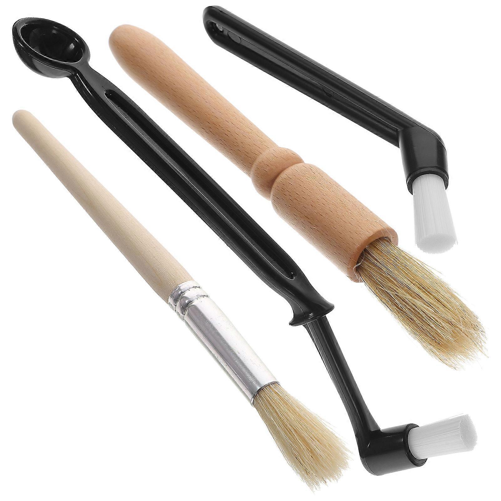 Coffee Machine Cleaning Brush Handle for Effective Coffee Powder Cleaning 1Set