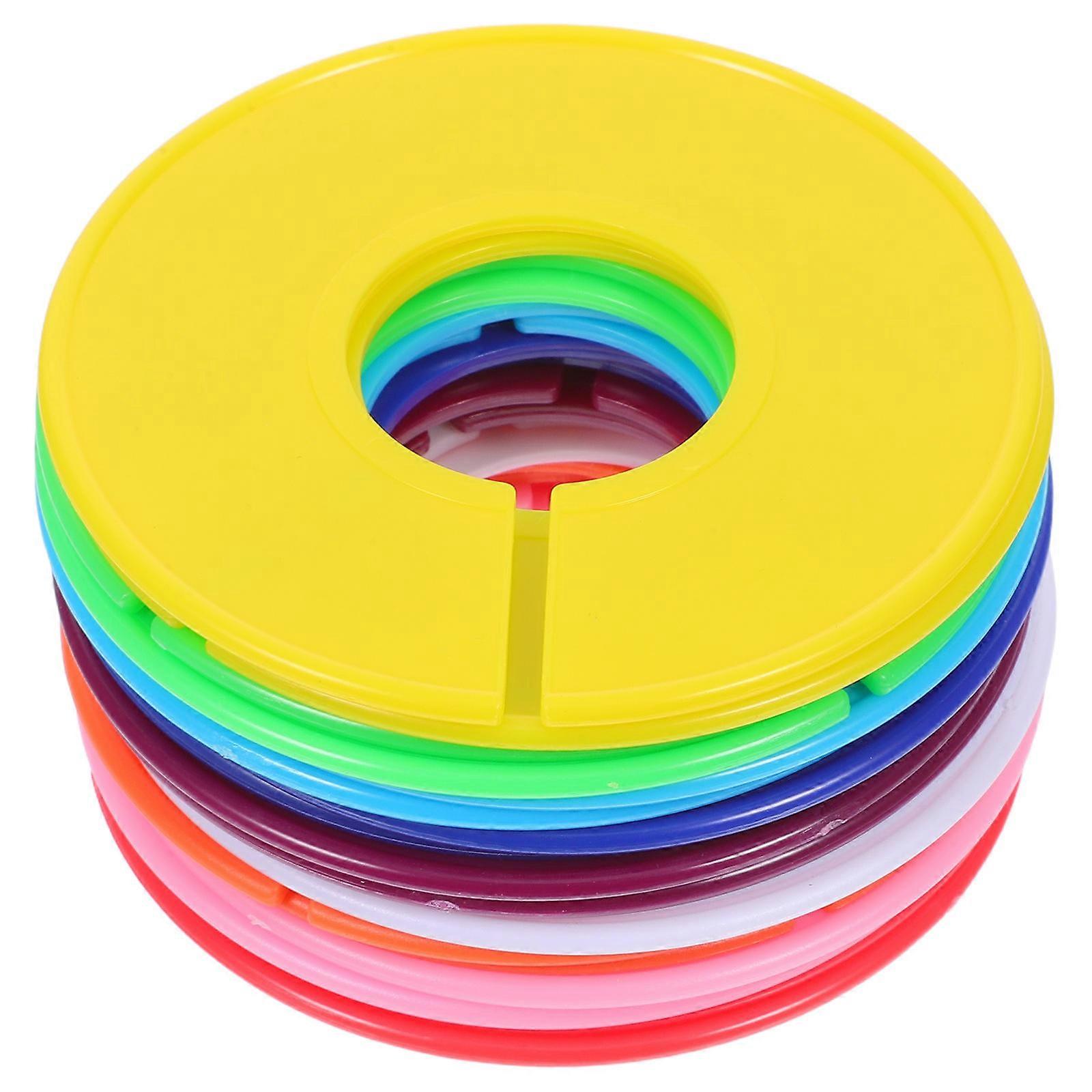 Plastic Size Dispaly Clothing Size Circle for Display Use 18Pcs Assorted Colors