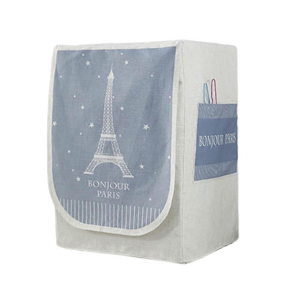 Waterproof Dustproof Front Load Washing Machine Cover with UV Protection, M Eiffel Tower Design